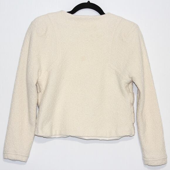 Vintage Marc by Marc Jacobs Cream Cropped Knit Jacket Size Medium - Picture 4 of 6